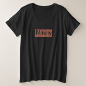 Mitelly Große Größe T-Shirt (Design vorne)