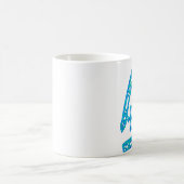 Miter in blau und grün kaffeetasse (Mittel)