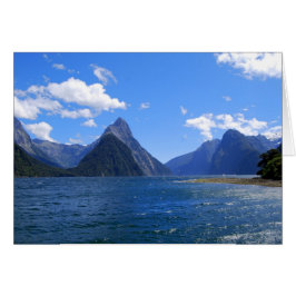 Miter Peak, Milford Sound, NZ, Card