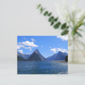 Miter Peak, Milford Sound, NZ Postcard Postkarte (Stehend Vorderseite)