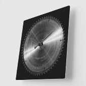 Miter Saw Blade-BW Quadratische Wanduhr (Winkel)