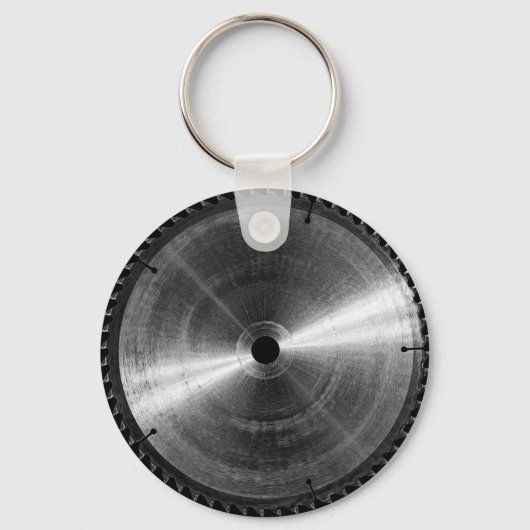 Miter Saw Blade-BW Schlüsselanhänger (Rückseite)