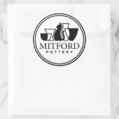Mitford-Pottery-Aufkleber Runder Aufkleber (Tasche)