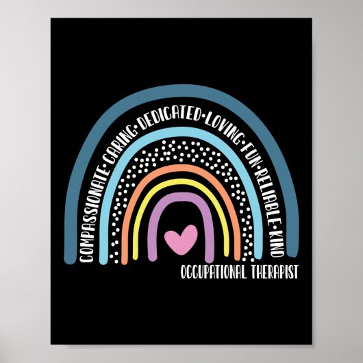 Mitfühlend Gekümmert Arbeitstherapeut Poster (Vorne)