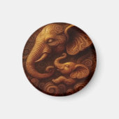 Mitfühlende Elefanten Magnet (Vorne)