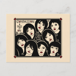 Mitgefühl auf der Postkarte