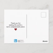 Mitgefühl auf der Postkarte (Rückseite)