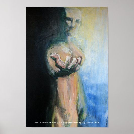 "Mitgefühl: Die ausgestreckte Hand" Poster (Vorne)