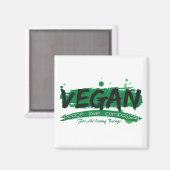 Mitgefühl für vegane Liebe Magnet (Vorderseite/Rückseite)