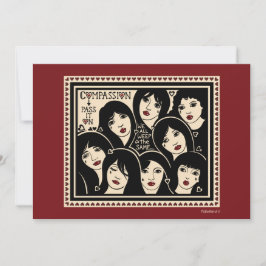 Mitgefühl gibt es auf der 7"x5" Flachkarte Ankündigung