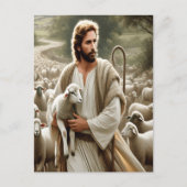 Mitgefühl Hirte mit sanfter Flock Postkarte (Vorderseite)