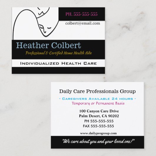 Mitgefühl in der Karriere Vertrauen Beruflich Visitenkarte (Vorne/Hinten)