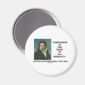 Mitgefühl ist die Grundlage aller Moralvorstellung Magnet (Vorderseite/Rückseite)