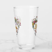 Mitgefühl Librarian - Blumenherz Design Glas (Links)