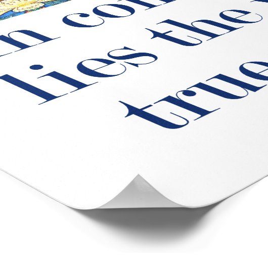 Mitgefühl liegt in der wahren Stärke der Welt - Co Poster (Ecke)