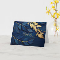 Mitgefühl Navy Blau und Goldfarbene Botanik