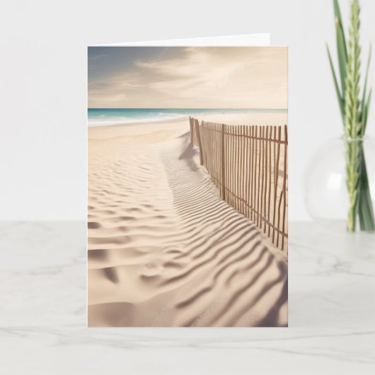 Mitgefühl Ocean Beach Zaun Karte (Vorderseite)