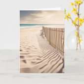 Mitgefühl Ocean Beach Zaun Karte (Gelbe Blume)