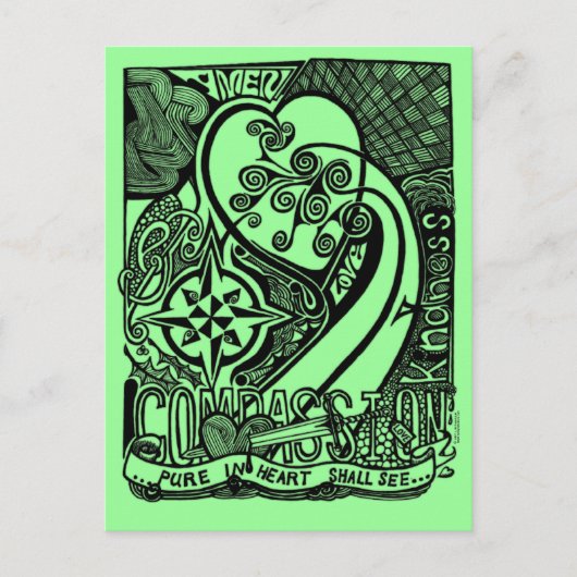 Mitgefühl Postkarte (Vorderseite)