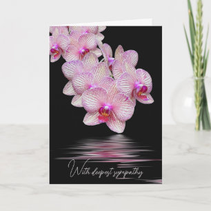 Mitgefühl Rosa Orchideen Karte