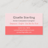 Mitgefühl Senior Companion Visitenkarte (Vorderseite)
