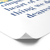 Mitgefühl steht im Mittelpunkt - Zitat zum Mitgefü Poster (Ecke)