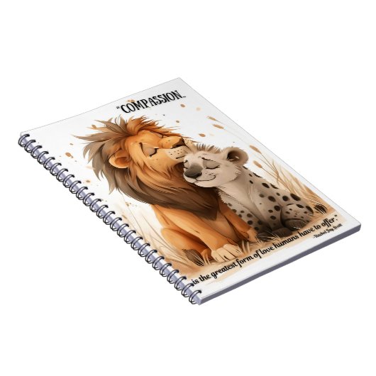 Mitgefühl-Tier-Illustriert-Notebook Notizblock (Rechte Seite)