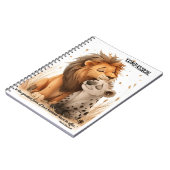 Mitgefühl-Tier-Illustriert-Notebook Notizblock (Linke Seite)