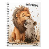 Mitgefühl-Tier-Illustriert-Notebook Notizblock (Vorderseite)