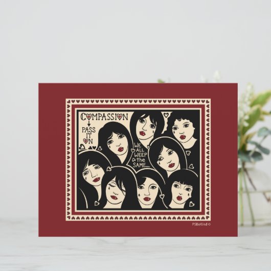 Mitgefühl übergeben es auf_flaches Papier Blatt 11 (Stehend Vorderseite)