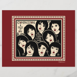 Mitgefühl übergeben es auf_flaches Papier Blatt 11