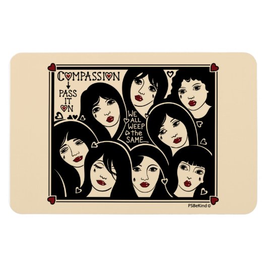 Mitgefühl übergeben es on_Flexible Magnet 6"x4" (Horizontal)