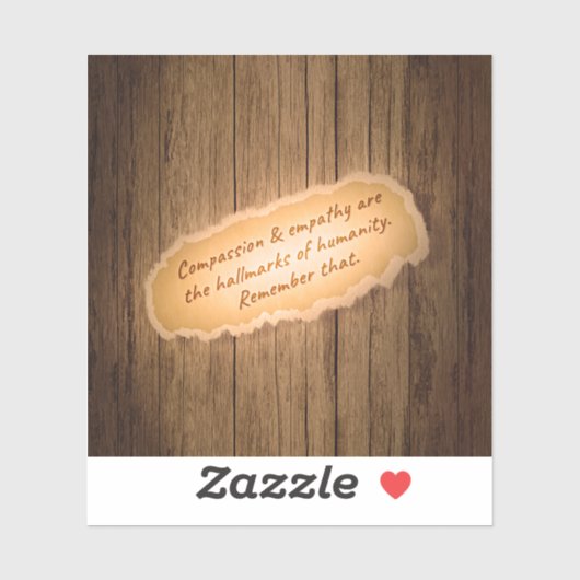 Mitgefühl und Empathie sind die Markenzeichen der Aufkleber (Blatt)
