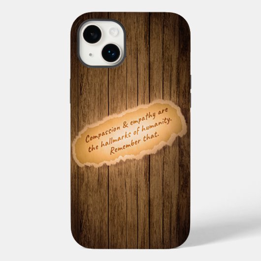 Mitgefühl und Empathie sind die Markenzeichen der Case-Mate iPhone Hülle (Rückseite)