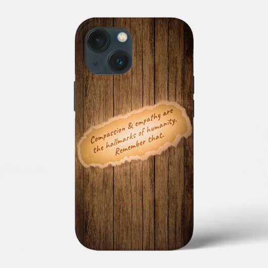 Mitgefühl und Empathie sind die Markenzeichen der  Case-Mate iPhone Hülle (Rückseite)