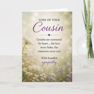 Mitgefühl zum Verlust eines Cousins Karte