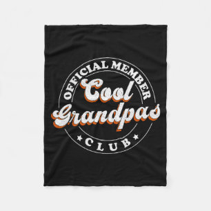 Mitglied Cool Grandpas Club Für neuen Großvater Fleecedecke