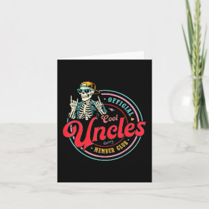 Mitglied coole Onkel Club lustiger Onkel Vatertag Karte