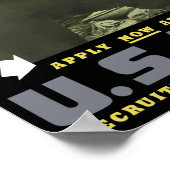 Mitglied der Armee — Zweiter Weltkrieg Poster (Ecke)