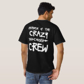 Mitglied der Crew Crazy Cousin T-Shirt (Schwarz voll)