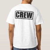 Mitglied der Crew - Team-Mitarbeiter T-Shirt (Rückseite)