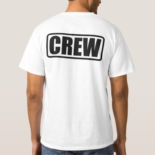 Mitglied der Crew - Team-Mitarbeiter T-Shirt (Rückseite)