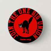 Mitglied der IWW Button (Vorderseite)
