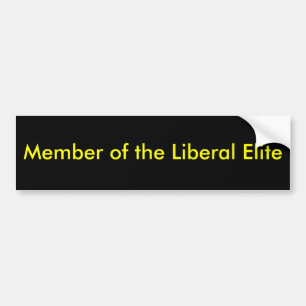 Mitglied der liberalen Auslese Autoaufkleber