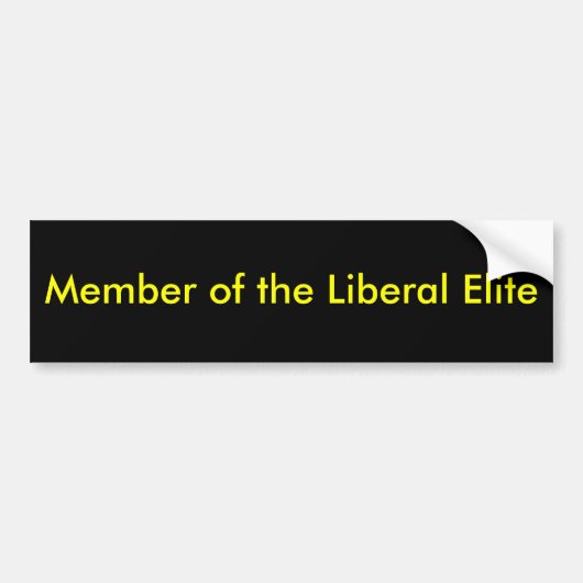 Mitglied der liberalen Auslese Autoaufkleber (Vorne)