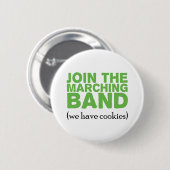 Mitglied der Marching-Band Button (Vorne & Hinten)