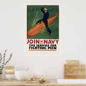 Mitglied der Marine Poster (Küche)