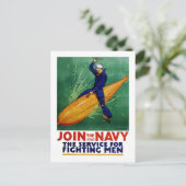 Mitglied der Marine Postkarte (Stehend Vorderseite)