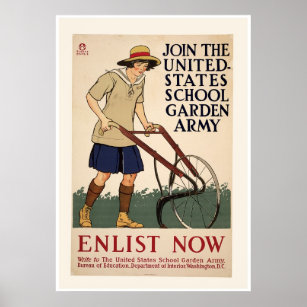 Mitglied der School Garden Army Poster