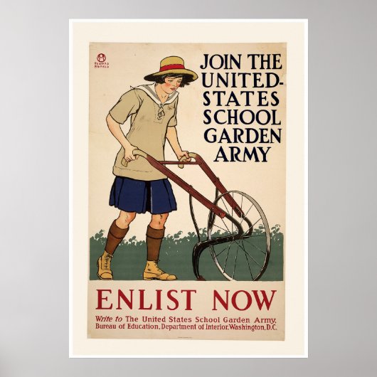 Mitglied der School Garden Army Poster (Vorne)